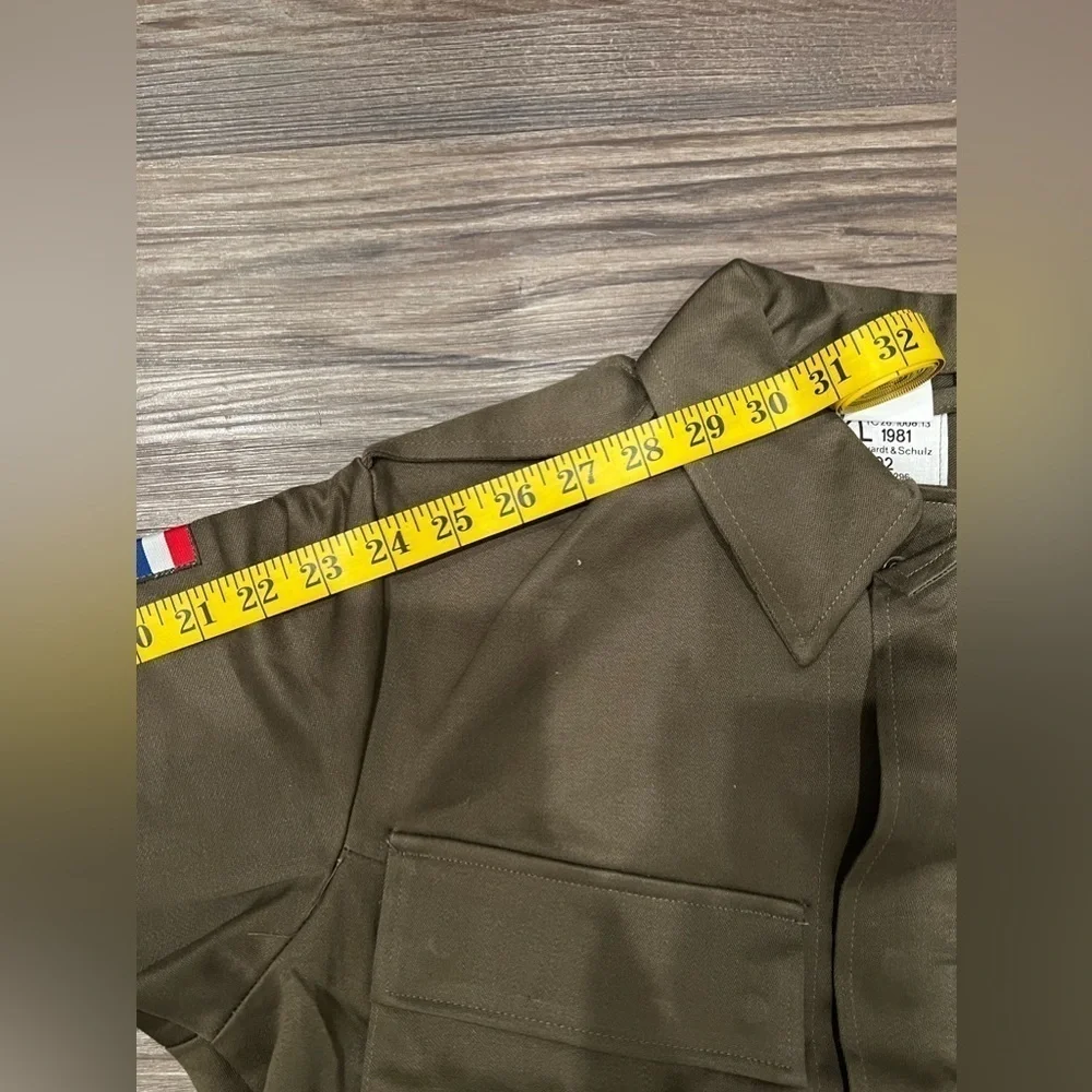 80's Kl Netherlands Army Field Pocket Jacket Green